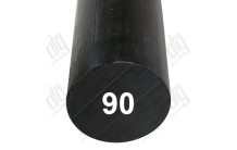 Поліациталь (POM) стрижень чорний D=90мм L=1000мм