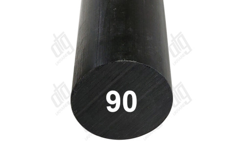 Поліациталь (POM) стрижень чорний D=90мм L=1000мм