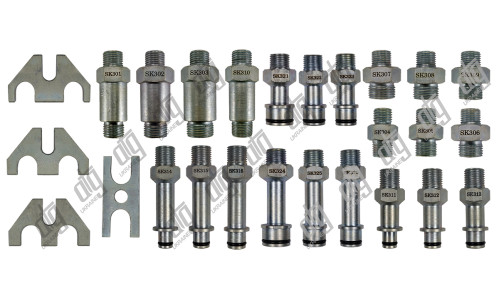 Комплект штуцерів для перевірки рульових рейок SKT009