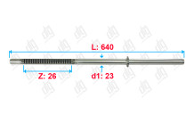 Вал Chevrolet Aveo (T200) 2003-2008 (1.5L)/ Aveo (T250) 2005-2012/ Kalos; Daewoo Kalos; Zaz Vida