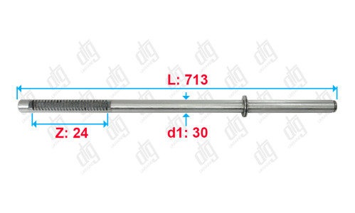 Вал Ssangyong Actyon 2005-2019/ Rexton 2011-2019/ Kyron 2010-2021