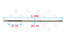 Вал Honda Accord 2002-2008; Acura TSX (CL_) 2005-2008