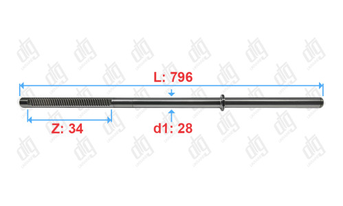 Вал Audi A6 2004-2011, serv/ A6 Allroad 2006-2012, serv