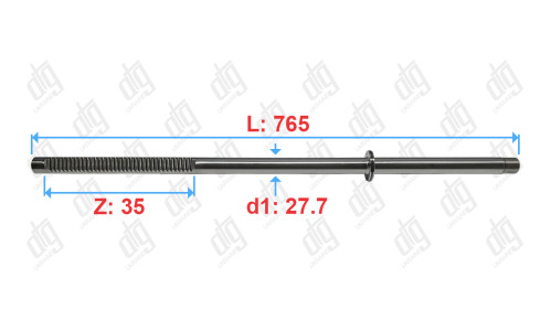 Вал Renault Master III 2010-; Nissan NV2000 2010-; Opel Movano B 2010-