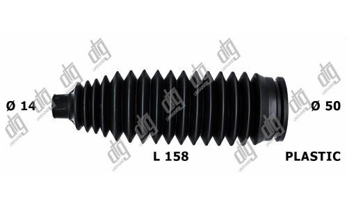 Пильовик рульової тяги 14*50*158