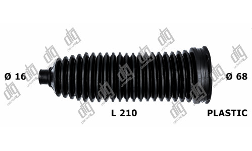 Пильовик рульової тяги 16*67*218