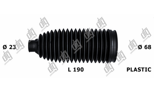 Пильовик рульової тяги 23*68*190