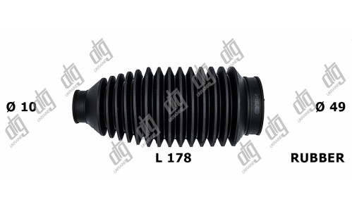 Пыльник рулевой тяги 10*49*178