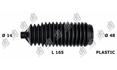 Пильовик рульової тяги 15*49*186