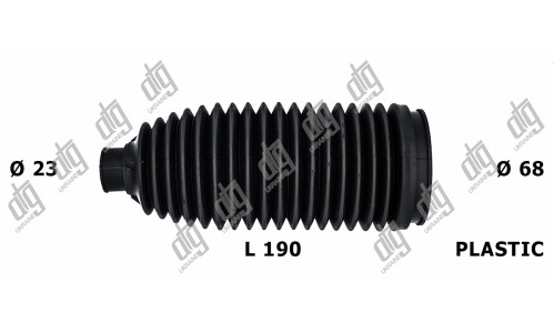 Пыльник рулевой тяги 23*68*190