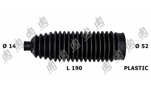 Пильовик рульової тяги 15*49*186