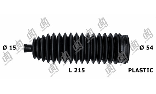 Пыльник рулевой тяги 13*54,5*215