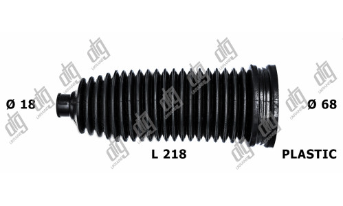 Пильовик рульової тяги 18*68*218
