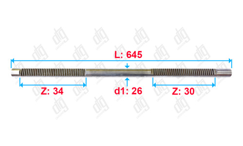 Вал Audi A3 II 2003-2012; Seat Altea 2004-/ Leon II 2005-2012/ Toledo III 2006-2009; Skoda Octavia II 2004-2009; Volkswagen Golf V 2003-2008/ Jetta V 2005-2011/ Passat B6 2005-2010/ Touran I Рестайлинг 2006-2010
