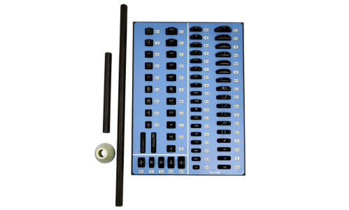 Комплект оправок для запресування сальників у корпус рульової рейки SKT008