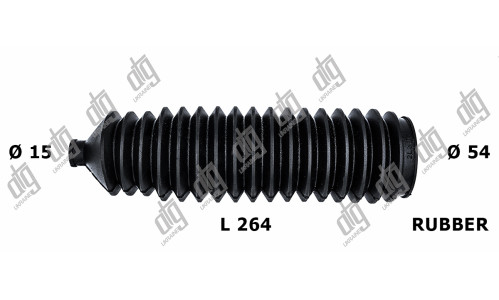 Пыльник рулевой тяги 15*53*260