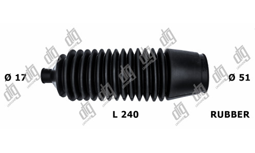 Пильовик рульової тяги 17*51*240