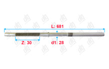 Вал Audi A6 2011-, Audi A7 Sportback 2010-, Audi A8 (D4) 2010-