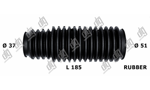 Пильовик рульової тяги 37*51*185