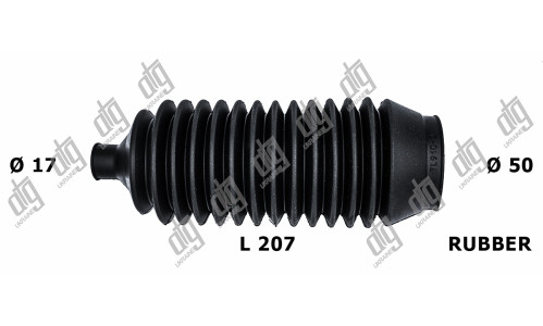 Пильовик рульової тяги 17*50*207