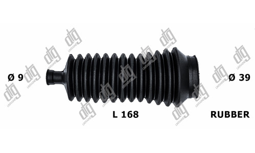 Пыльник рулевой тяги 9*39*168