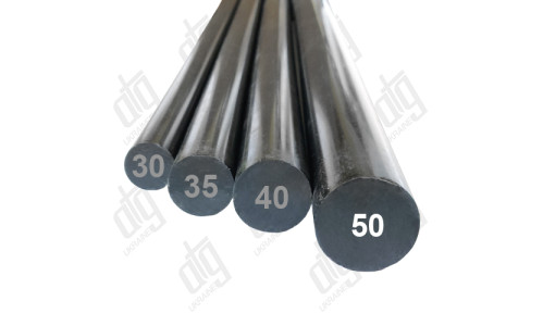 Полиациталь (POM) стержень чёрный D=50мм L=1000мм