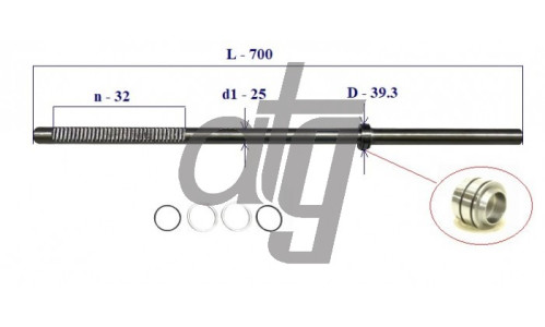 Вал Ford Focus II 2004-/ Focus III 2011-