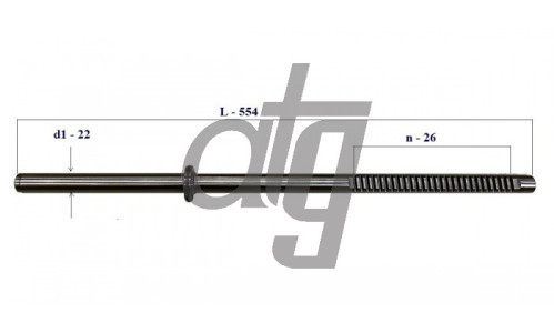 Вал Toyota Yaris 1999-2005/ Yaris Verso 1999-2006/ Echo 1999-2005