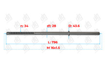 Вал Audi A6 2004-2011, serv/ A6 Allroad 2006-2012, serv