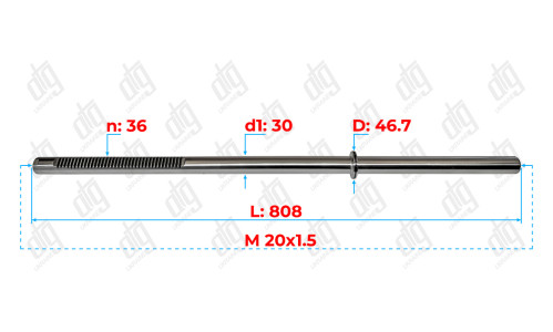 Вал BMW X5 II (E70) 2006-/ X6 I (E71) 2007- (AFS)