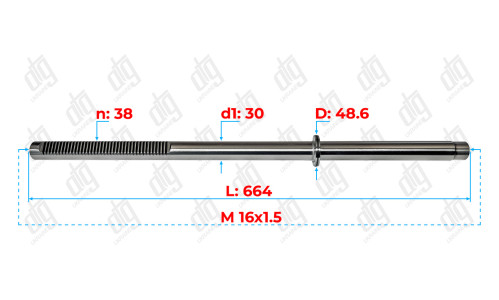 Вал Land Rover Discovery III 04-09; Discovery IV 09-16