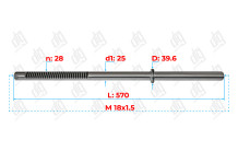 Вал Opel Astra G 1998-2009/ Astra H 2007-2009/ Zafira A 1999-2006 DELPHI