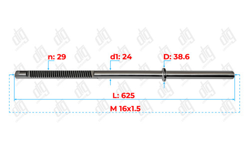 Вал Skoda Octavia 1996-; Volkswagen Bora 1998-/ Golf IV 1997-/ New Beetle 1999-; Seat Leon 1999-/ Toledo II 1999-; Audi A3 I 1996-