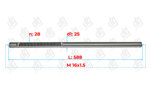 Вал Seat Ibiza IV 2008-2012/ Ibiza IV Restaling 2012-2017/ Toledo IV 2012-; Skoda Fabia III 2014-2018/ Rapid I 2012-2017; Volkswagen Polo V 2009-2015