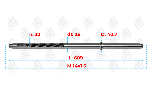 Вал Ford Focus I 1998-/ Tourneo Connect 2002-/ Transit Connect 2002-