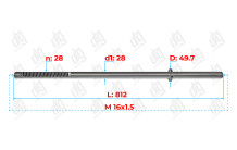 Вал Audi Q7 2006-; Porsche Cayenne (955); Volkswagen Touareg 2002-