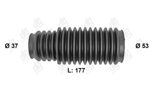 Пыльник рулевой тяги 37*53*177